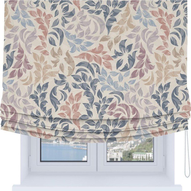 Римская штора Soft с мягкими складками, «Цветочная аура»